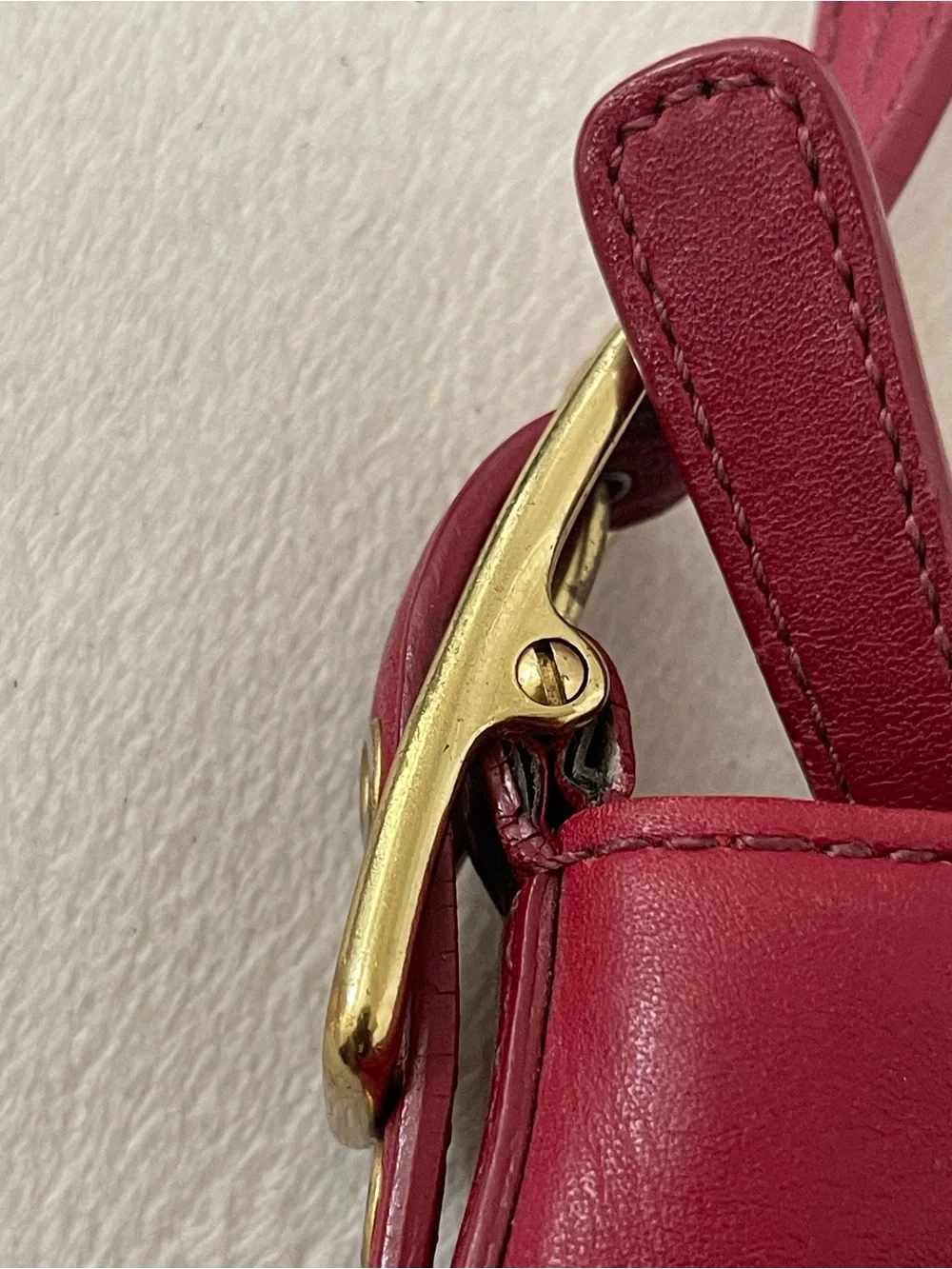 Coach vintage Legacy Red Leather Shoulder Bag